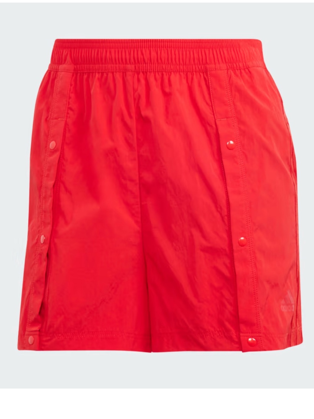 adidas red Tiro snap button shorts